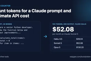 Count Tokens for a Claude Prompt and Estimate API Cost