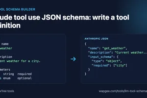 Claude Tool Use JSON Schema: Write a Tool Definition